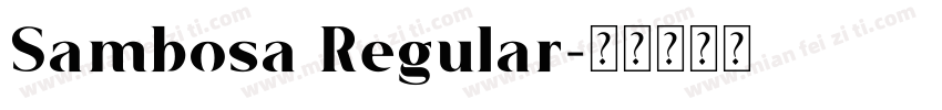 Sambosa Regular字体转换